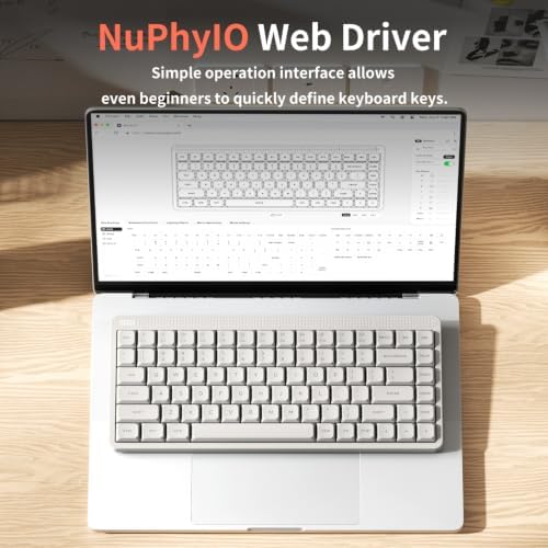 nuphy Node75 Tri-Mode Wireless Mechanical Gaming Keyboard - White - Image 4