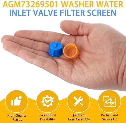 4-Pack AGM73269501 Washing Machine Water Filter Screen, Fit for LG, Kenmore & Whirlpool Washer Machines, Washer Water Inlet Valve Filter Screen, Replace 1810261, AP5202486, PS3618281, EAP3618281 - Image 5