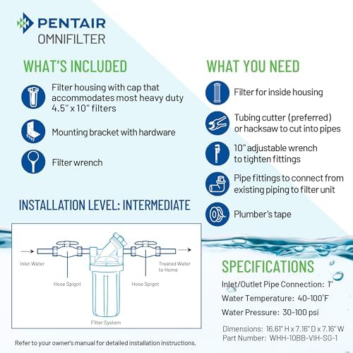 Pentair OMNIFilter Whole Home 10-Inch Heavy Duty Big Blue Filter System - Image 4
