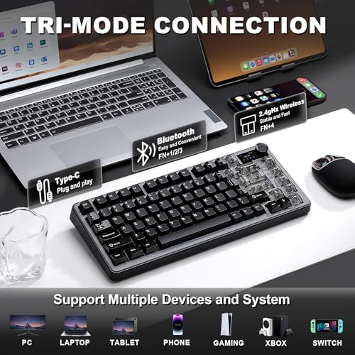 YUNZII B75 PRO MAX 75% Mechanical Keyboard (Black, Cocoa V2) - Image 3