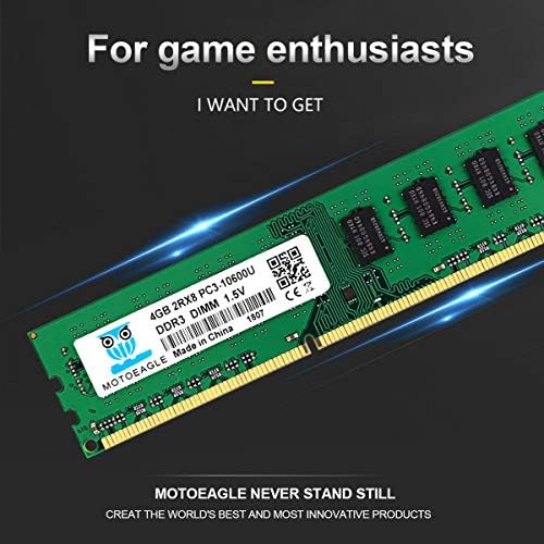 Motoeagle 8GB Kit (2X4GB) 2RX8 PC3-10600U DDR3 1333MHz DIMM RAM 4GB DDR3 10600 PC3 1333 UDIMM CL9 1.5V 240-Pin Desktop Memory - Image 4
