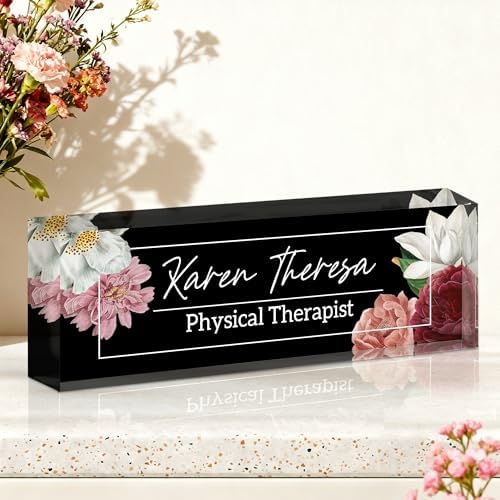 Ship Next Day Custom Name Plate for Desk, Desk Name Plate Personalized by Unknown