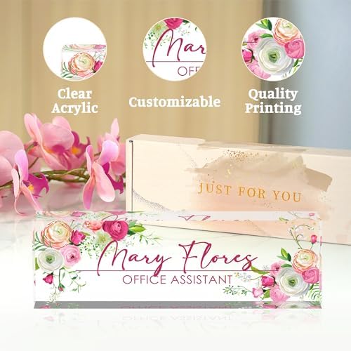 Personalized Desk Name Plate - Custom Gifts for Professionals & Employees - Image 5