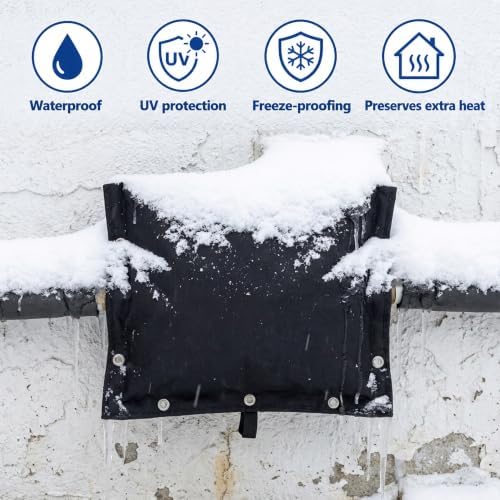 20"W x 16"H 3-Way Opening Backflow Preventer Insulation Cover, Black (5°F) - Image 7