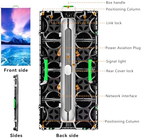 Portable LED Display Wall Panel | P1.8 P2.9 P3.91 P4.81|3840Hz High Refresh, IP65 Waterproof Cabinet | LED Video Wall Screen for Wedding Party Concert Event Advertising Show Stage Event Rental - Image 5