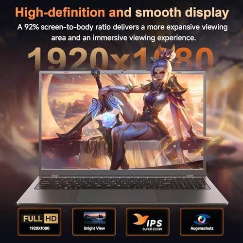 Laptop computer, 32GB RAM 512GB SSD, 15.6" FHD IPS Display, Business Laptop - Image 4