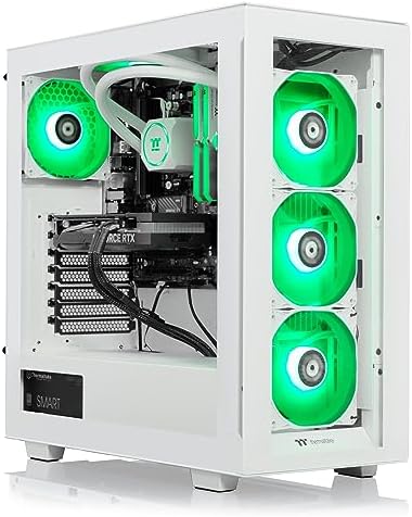 Thermaltake LCGS View 460 Gaming Desktop (AMD Ryzen™ 5 7600X, 32GB 5600MT/s DDR5 RGB Memory, NVIDIA® GeForce RTX™ 4060, 1TB NVMe M.2, WiFi, Windows 11) V35S-B650-460-LCS,Black - Image 6
