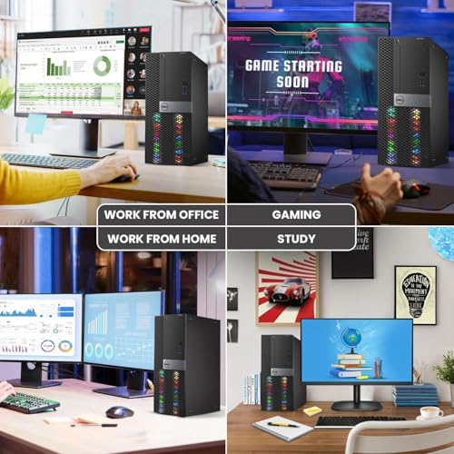 Dell RGB Gaming Tower Computer, Intel Core i7 6th Gen, GeForce GTX 1050 Ti 4G, 16GB RAM, 512GB SSD, Prebuilt Gaming Desktop PC with Built-in WiFi & RGB Set, Windows 11 Pro (Renewed) - Image 3