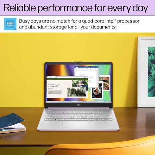 HP Ultrabook 14 Laptop Computer Business Study & Home 2025, Lifetime MS Office + Windows 11 Pro, Quad-Core Intel CPU, 16GB RAM & 628GB Storage (128GB UFS+500GB Ext), WiFi 6, HubxcelAccessory, Lavender - Image 6