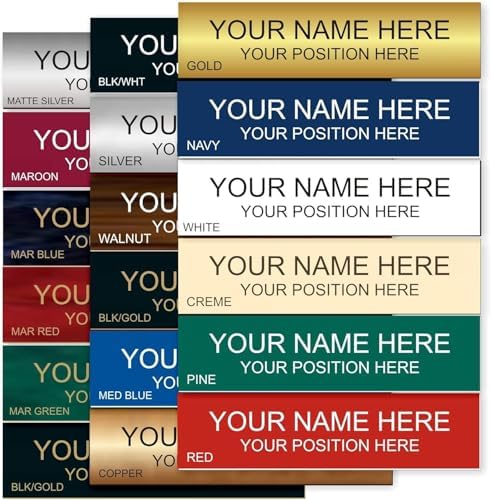 Lasercrafting Custom Engraved Name Plates for Desk, Office Door & Wall - Image 2