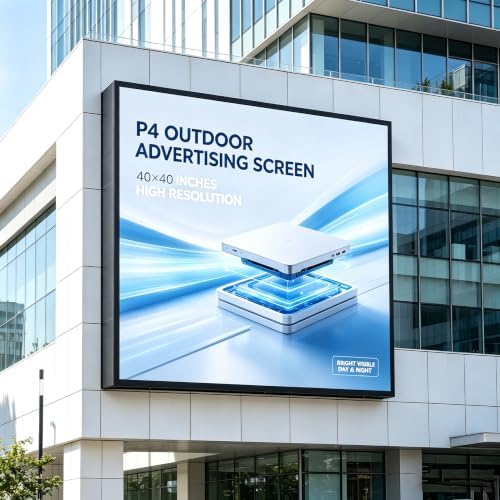 YWD P4 Outdoor Full‑Color LED Sign, 40" x 40" Digital Advertising Board, High‑Resolution Scrolling Display, USB & WiFi Control, Supports Custom Images & Video for Business Storefront - Image 7
