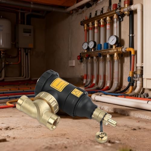 Central Water Heater Filter, Magnetic Sludge Separator for Boiler, DN20 3/4 Inch DN25 1 Inch DN32 1-1/4 Inch Threaded Connection, Scale Rust Removal, Stainless Steel Element(DN25/1 inch female) - Image 7