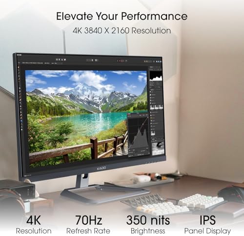 Kado 2-Pack 27" 4K UHD Computer Monitor 3840x2160 70Hz Ultra HD - Image 2