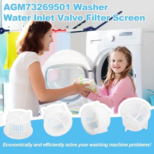 Upgraded AGM73269501 Washer Water Inlet Valve Filter Screen for LG Ken-more Washers, Replaces for AP5202486, 1810261, AH3618281, EA3618281 & PS3618281 Pack of 4 - Image 7