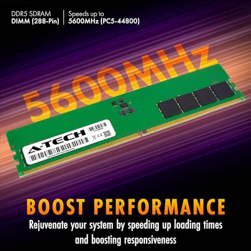 A-Tech 16GB Kit (2x8GB) DDR5 5600MHz PC5-44800 CL46 UDIMM 1.1V Non-ECC Unbuffered DIMM 288-Pin Desktop PC/Computer RAM Memory Upgrade Modules - Image 2