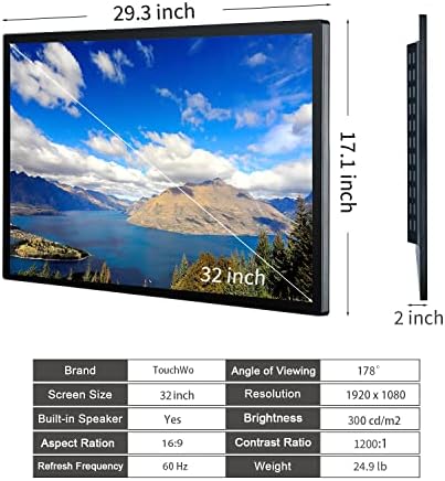 32 inch Interactive Touchscreen Whiteboard, Smart Board with 16:9 Display 1080P, Android 14 Touchscreen Electronic Whiteboard for Office and Classroom, RAM 8G & ROM 128G - Image 6