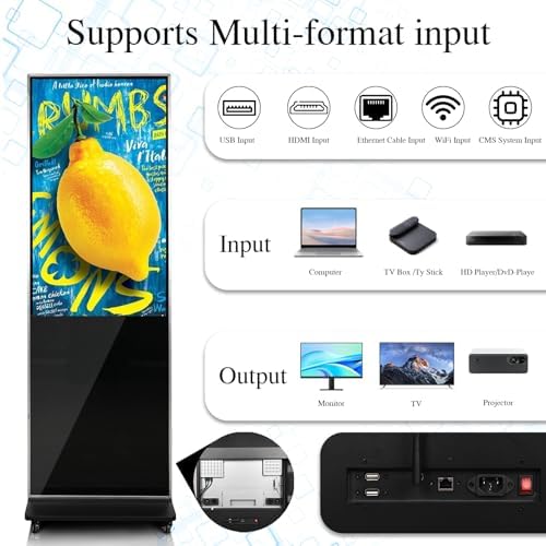 43" Digital Signage Display Kiosk Indoor Floor Standing Advertising - Image 6