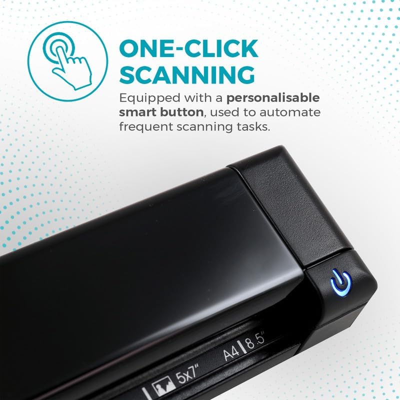 IRIScan Express 4 Black Compact Portable USB Simplex Document Scanner, 8 PPM for Contracts, Invoices and Business Cards, Compatible with Windows, Readiris PDF Included - Image 5