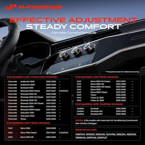 A-Premium Automatic Climate Control Module A/C & Heater Control Panel - Image 2