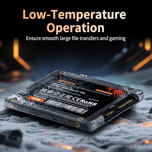 Ediloca 4TB SSD Internal Solid State Drive 2.5" SATA III 6Gb/s, 550MB/s Read Speed 3D QLC NAND, 4TB SATA SSD PC/Laptop Upgrade, Shock-Resistant & Drop-Proof(ES106) - Image 5