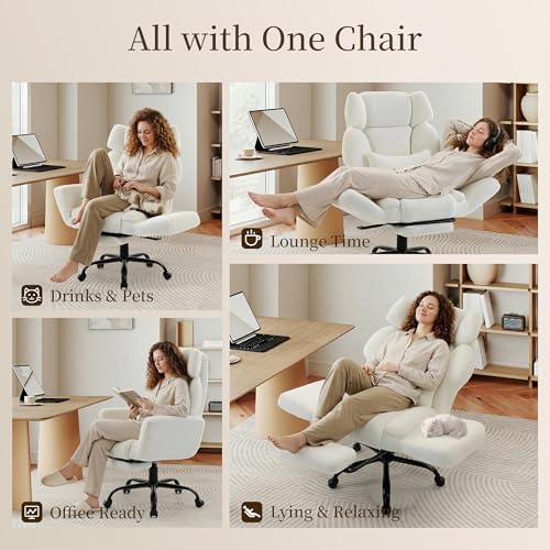 Big and Tall Office Chair with Flip Arms, Extra Wide Seat for Pets Sitting - Image 3