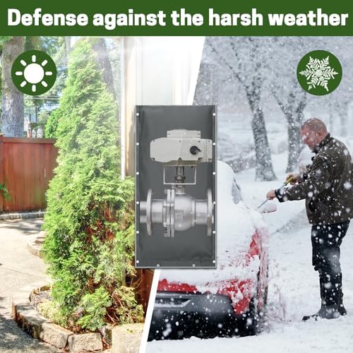 Backflow Preventer Cover, Insulated Cover Outdoor Pipe Insulation for Winter Freeze Protection and Backflow Valve, Irrigation Pipe, Sprinkler Valve, Winter Water Well Pump Covers, 18×34 IN - Image 7