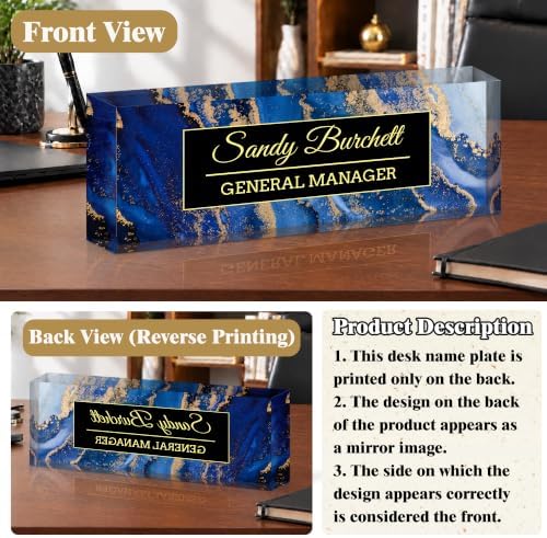 Ship Next Day Custom Name Plate for Desk, Desk Name Plate Personalized - Image 4
