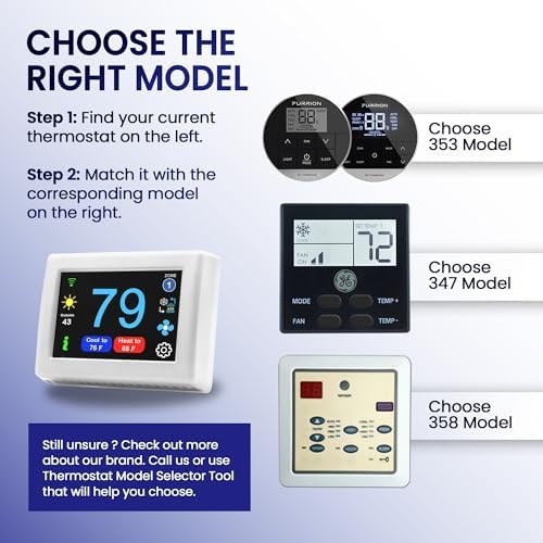 MICRO-AIR EasyTouch Digital RV Thermostat Replacement, 353 White - Image 2