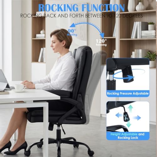 Office Chair with 3 Way Adjustable Armrest Executive Office Chair - Image 5