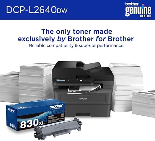 Brother DCP-L2640DW Wireless Compact Monochrome Multi-Function Laser Printer with Copy and Scan, Duplex, Black & White Output | Includes Refresh Subscription Trial(1), (Renewed Premium) - Image 3