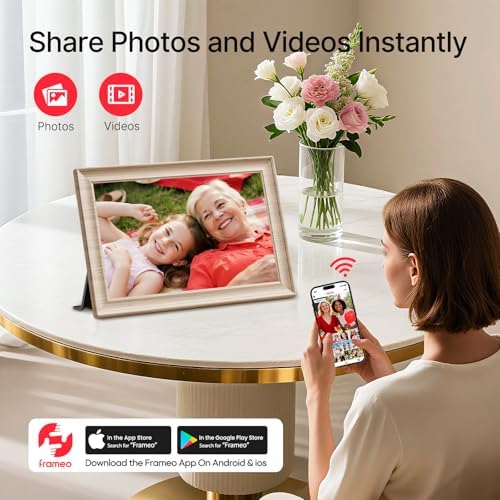 Frameo 10.1" WiFi Digital Picture Frame, Electronic Photo Frames - 32GB - Image 2