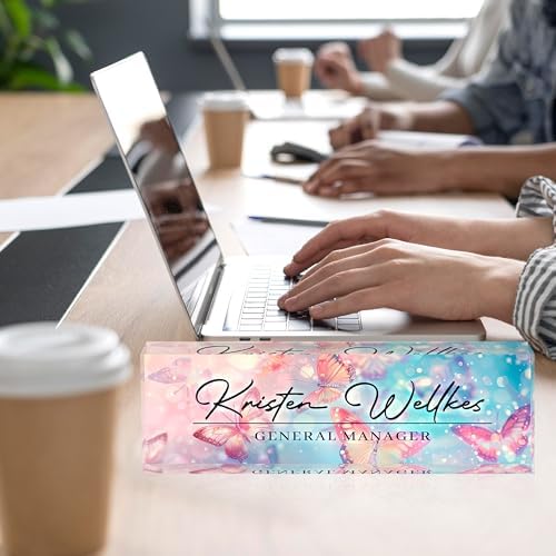 Acrylic Desk Name Plate Personalized, Office Desk Decor, Employee Appreciation Gifts, The Office Gifts for Boss, Manager, Teacher - Image 4