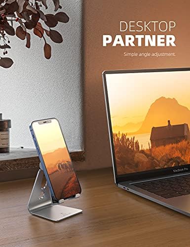 Lamicall Aluminum Cell Phone Stand, Adjustable Desk Phone Holder for iPhone - Image 3