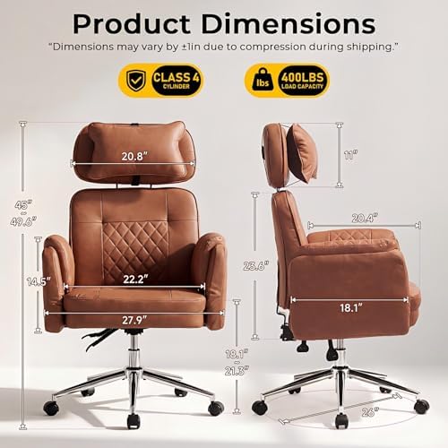 Big and Tall Ergonomic Office Chair, Criss Cross Desk Chair with Pivot Arms - Image 2