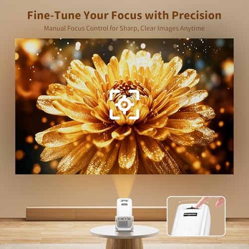 Mini Projector with 4K Support, Portable Short Throw Proyector - Image 6