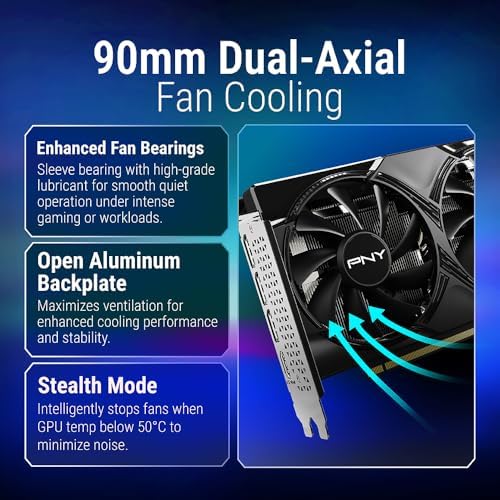 PNY NVIDIA GeForce RTX™ 5060 OC Dual-Fan Graphics Card - Image 4