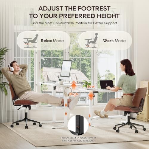 MALOL 47" x 24" Height Adjustable Electric Standing Desk, White - Image 4