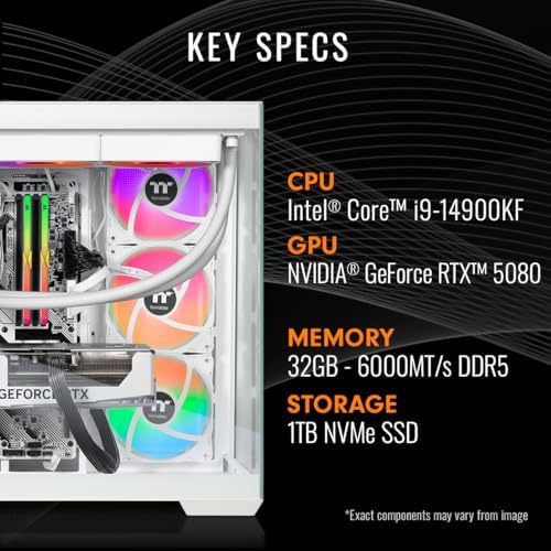 Thermaltake LCGS View i1480S-380 Gaming Desktop (Intel® Core™ i9-14900KF, ToughRam 32GB DDR5 6000MT/s RGB Memory, NVIDIA® GeForce RTX™ 5080, 1TB NVMe M.2, WiFi, Windows 11) V38S-Z790-580-LCS - Image 2