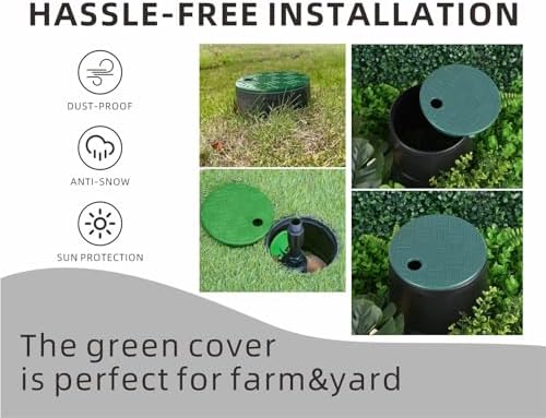 2 PCS Valve Box Cover Lid ID 5.5" OD 6" for Sprinkler Irrigation System - Image 6
