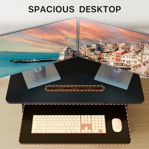 JOY worker Standing Desk Converter, 32" Height Adjustable Sit Stand Riser - Image 4