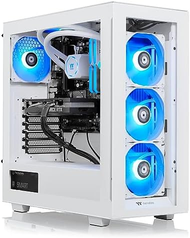 Thermaltake LCGS View 460 Gaming Desktop (AMD Ryzen™ 5 7600X, 32GB 5600MT/s DDR5 RGB Memory, NVIDIA® GeForce RTX™ 4060, 1TB NVMe M.2, WiFi, Windows 11) V35S-B650-460-LCS,Black - Image 5