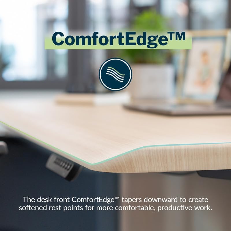 Vari ComfortEdge Electric Standing Desk – 60x30 – Light Wood/Slate - Image 3