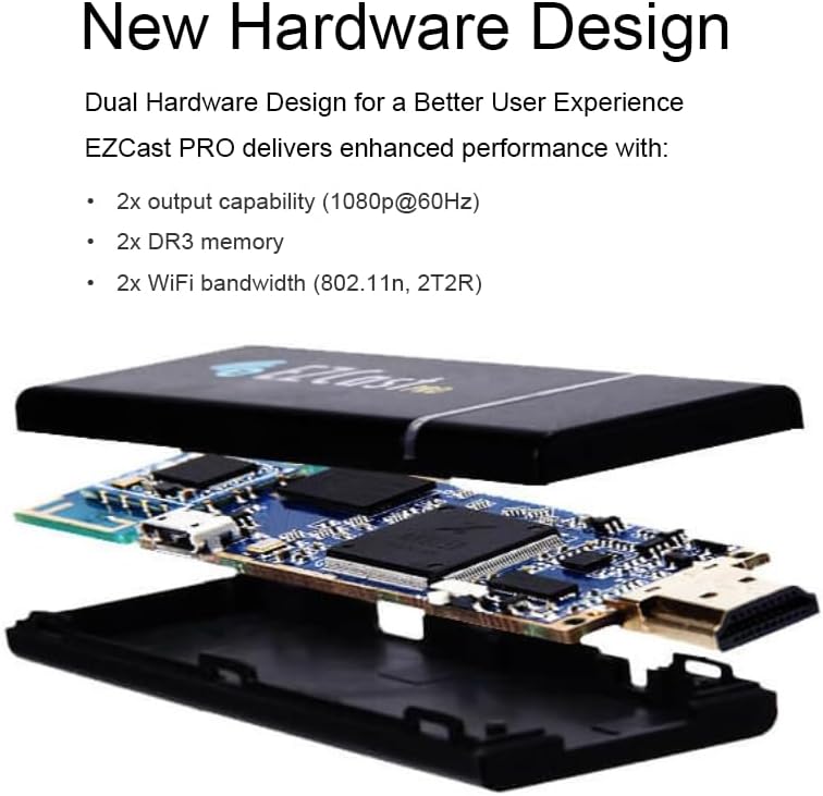 EZCast Pro Wireless Presentation System, HDMI Display Receiver, 4-to-1 Split Screen, MIMO 2T2R WiFi, Supports AirPlay & DLNA for Meeting Rooms, Classrooms & Projectors - Image 4