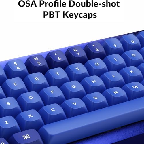 Keychron Q7 Wired Custom Mechanical Keyboard, 70% Layout QMK/VIA Programmable Macro with Hot-swappable Gateron G Pro Blue Switch Double Gasket Compatible with Mac Windows Linux - Navy Blue A - Image 6