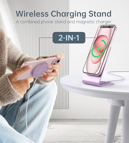 Magnetic Wireless Charger Stand + Charging Pad for iPhone Duo/18-12 Series - Image 2