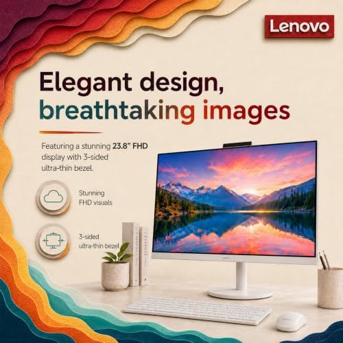 Lenovo 24" IdeaCentre All-in-One Desktop, 16GB RAM, 1TB Storage - Image 5