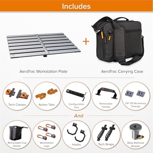 Tether Tools AeroTrac Workstation Pro Kit, Laptop Tray w/Carrying Case - Image 6