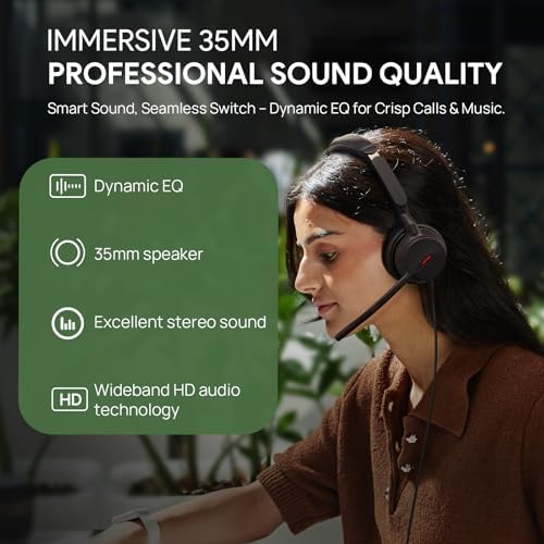 Yealink UH44 Wired USB Headset for Work, USB-C/A, 2 Noise-Canceling Mics - Image 7