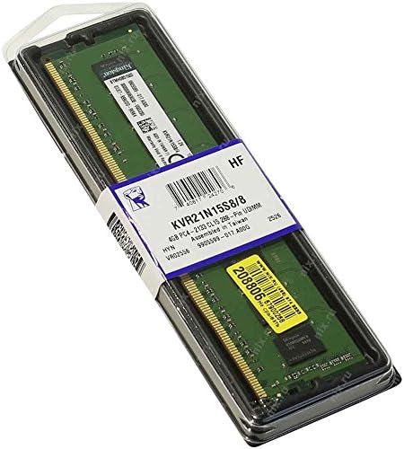 Kingston ValueRAM 8GB 2133MHz DDR4 Non-ECC CL15 DIMM 1Rx8 Desktop Memory (KVR21N15S8/8) by Unknown