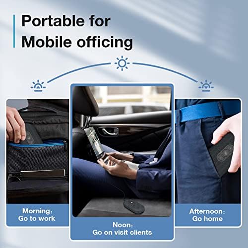 USB Speakerphone, Conference Computer Speakers with Microphone for Home Office Calls, 360 Degree Enhanced Voice Pickup, Noise Reduction, Echo Cancellation, Compatible with Zoom, Teams, Skype - Image 4